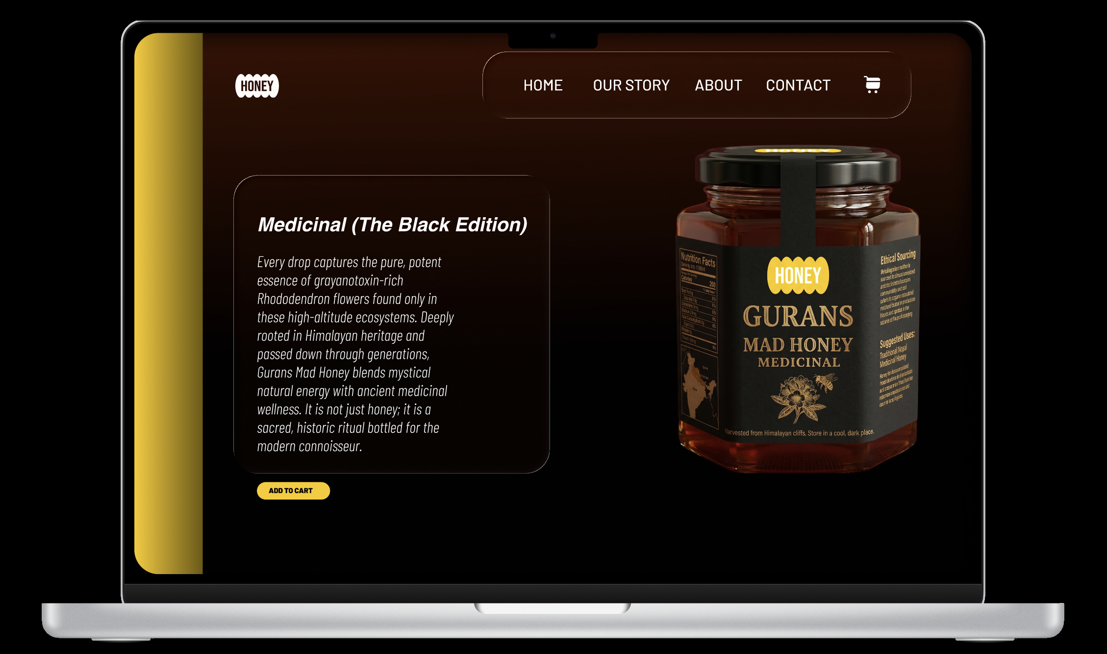 Mad Honey Website UIUX